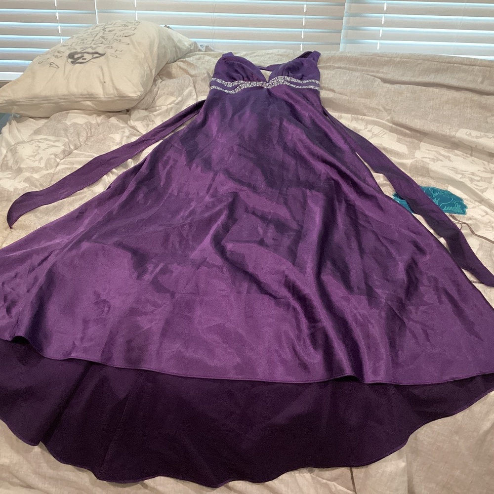 BORA Dress XL/XG purple with rhinestones